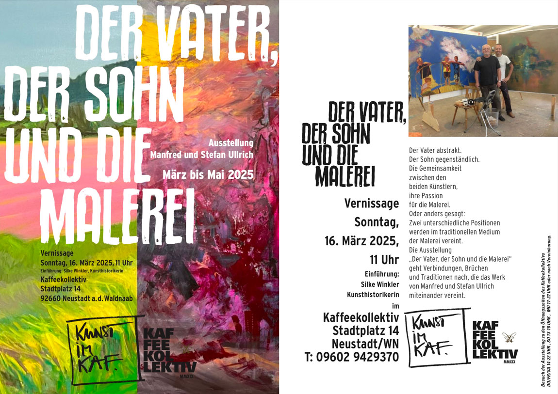 Ausstellung De Vater der Sohn und di Malerei